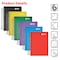 Better Office Products Spiral Notebook, Sm Fat Book, Plastic Cvrs, 5.5in. x 4in. College Rule, 200 Shts, Asst'd Colors, 6PK 25906 - alternate 6